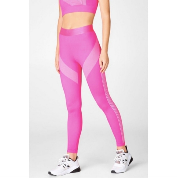 Fabletics Pants - Fabletics Ultra High Waisted Seamless Sprint Leggings in Hot Pink - XS - NWT